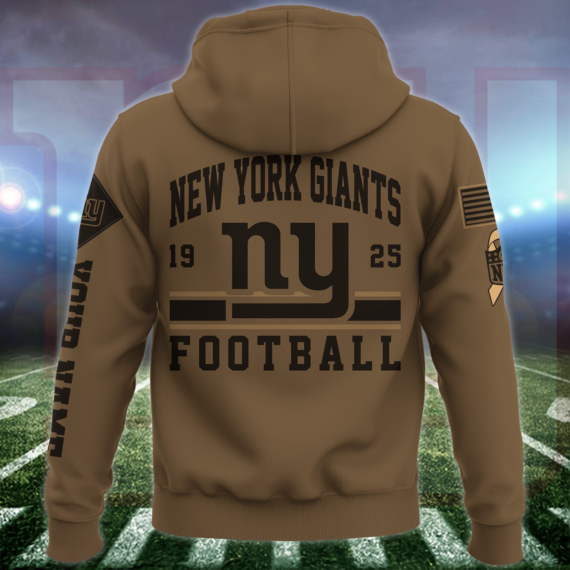 New-York-Giants-NFL-Brown-Salute-To-Service-2023-Veteran-3D-Hoodie-Custom-Your-Name-HSL1152-2