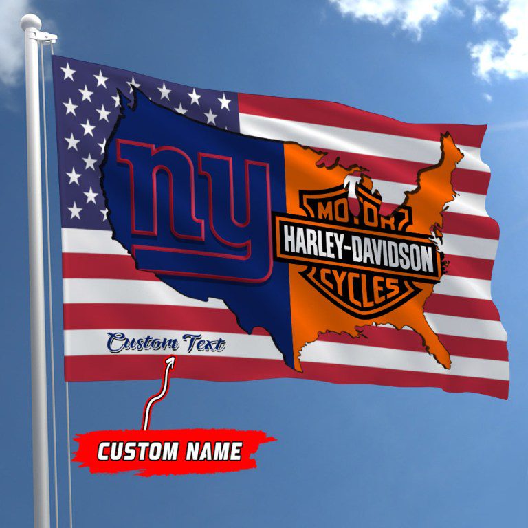 New-York-Giants-NFL-Harley-Davidson-Fly-Flag-Outdoor-Flag-FI487 New York Giants NFL Harley Davidson Fly Flag Outdoor Flag FI487