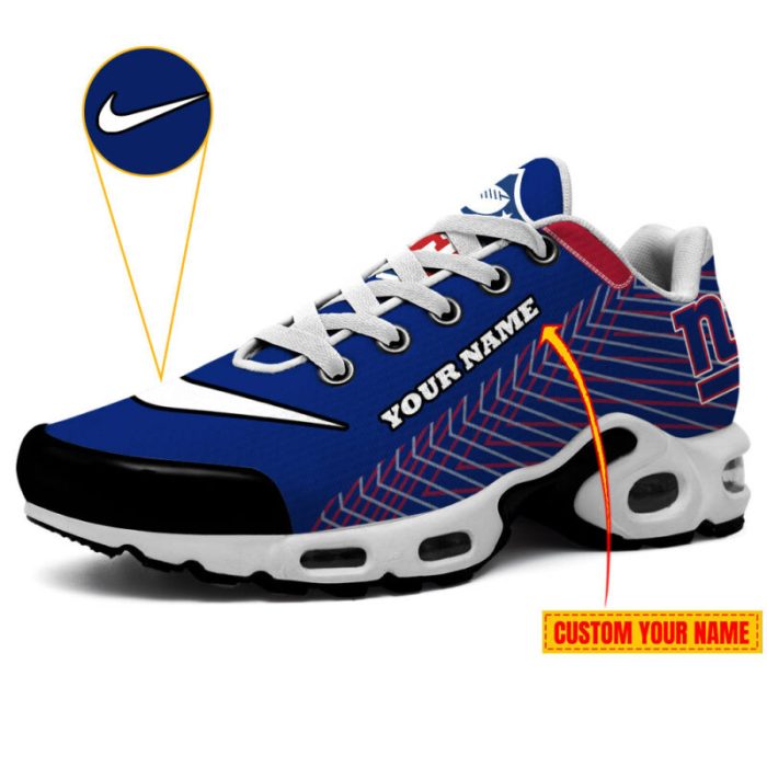 New York Giants Personalized Air Max Plus TN Shoes Nike x NFL TN1661