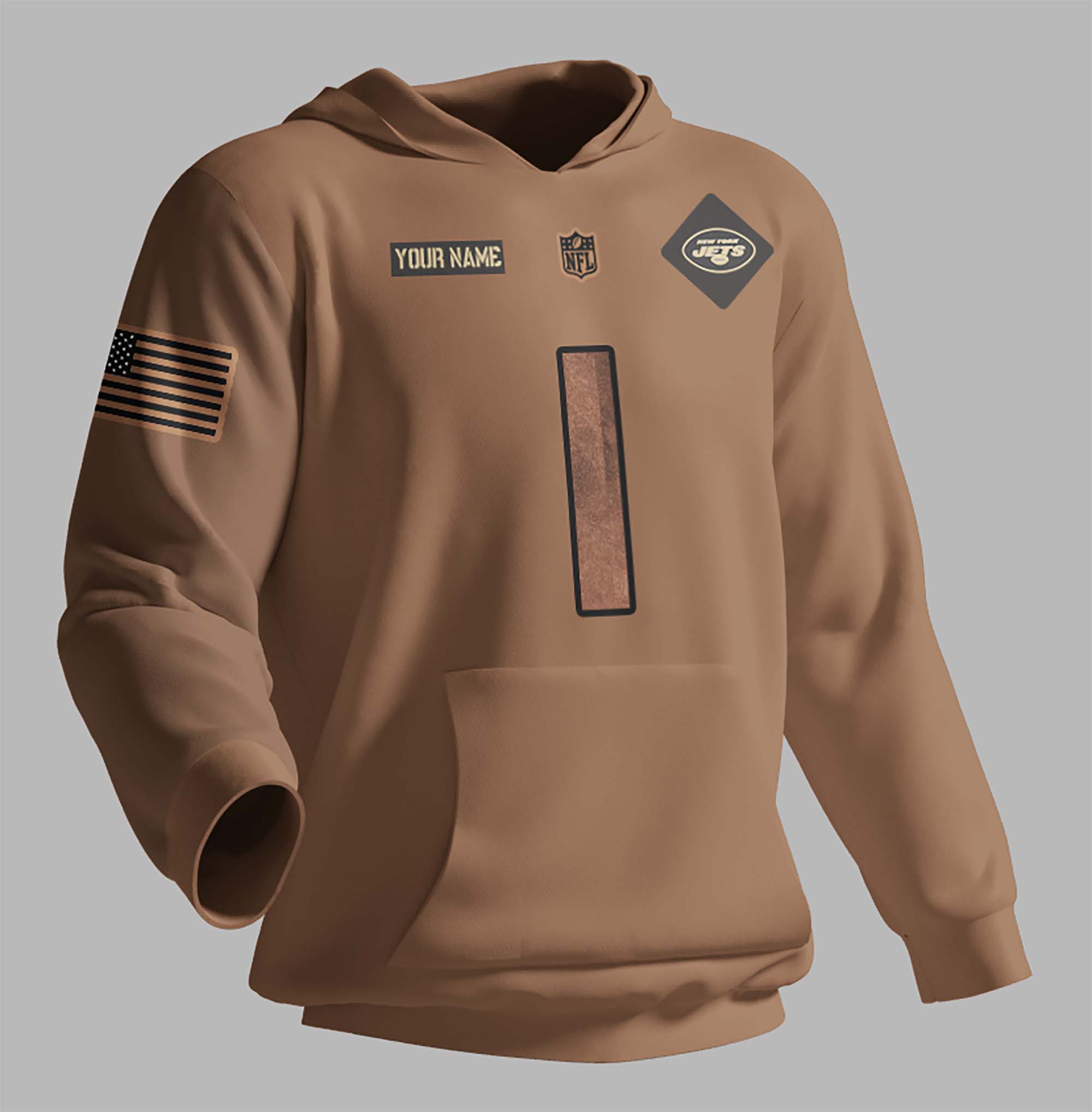 New-York-Jets-NFL-2023-Salute-To-Service-Custom-Name-And-Number-3D-Hoodie-HSL1025 New York Jets NFL 2023 Salute To Service Custom Name And Number 3D Hoodie HSL1025