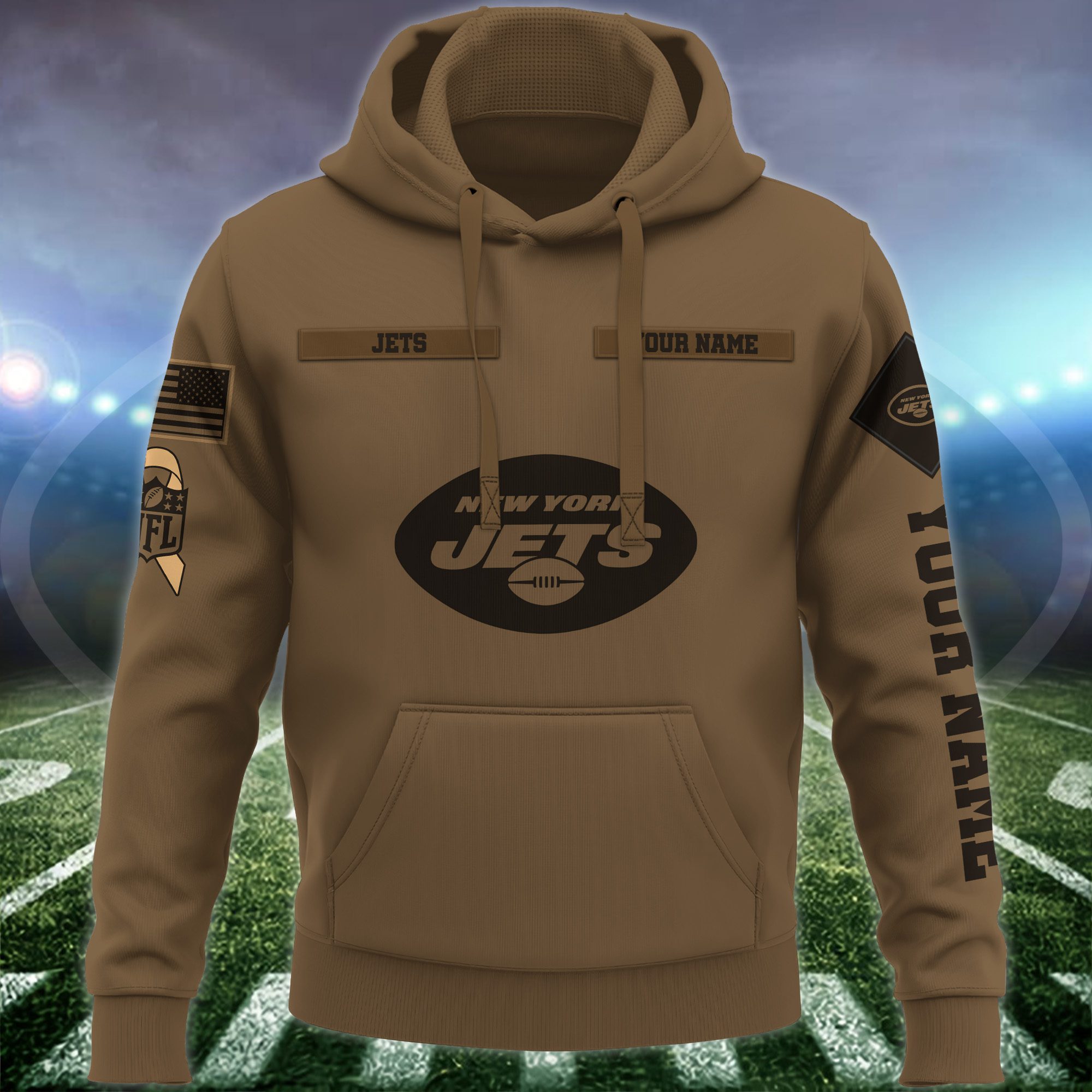 New-York-Jets-NFL-Brown-Salute-To-Service-2023-Veteran-3D-Hoodie-Custom-Your-Name-HSL1153-1