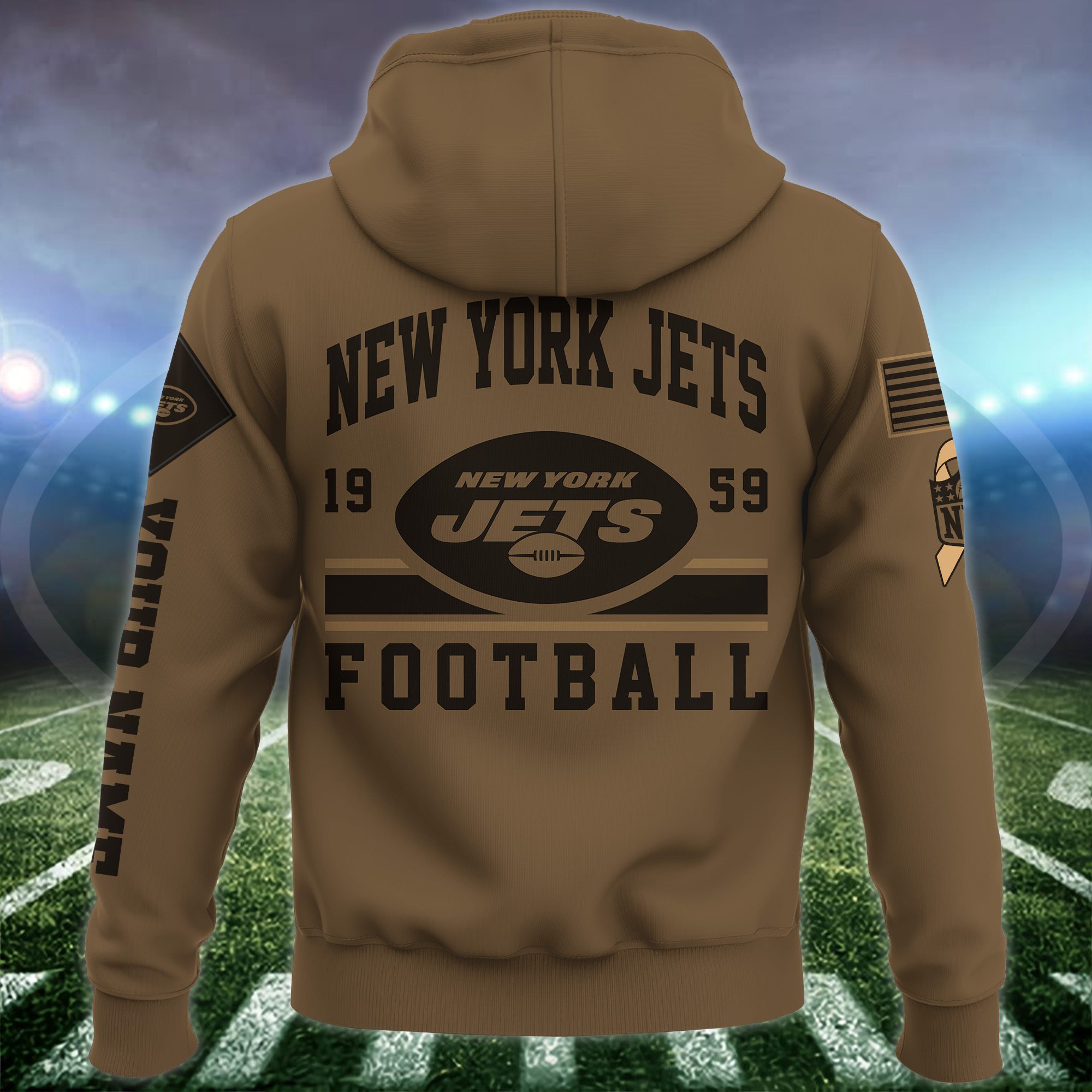 New-York-Jets-NFL-Brown-Salute-To-Service-2023-Veteran-3D-Hoodie-Custom-Your-Name-HSL1153-2