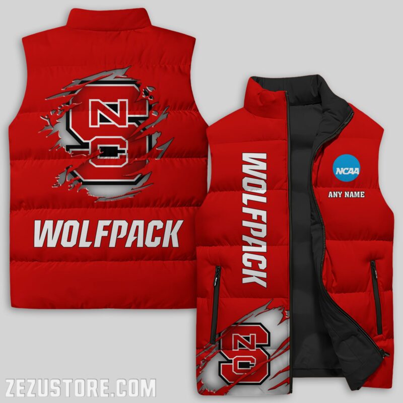 North-Carolina-State-Wolfpack-NCAA-Sleeveless-Down-Jacket-Sleeveless-Vest North Carolina State Wolfpack NCAA Sleeveless Down Jacket Sleeveless Vest
