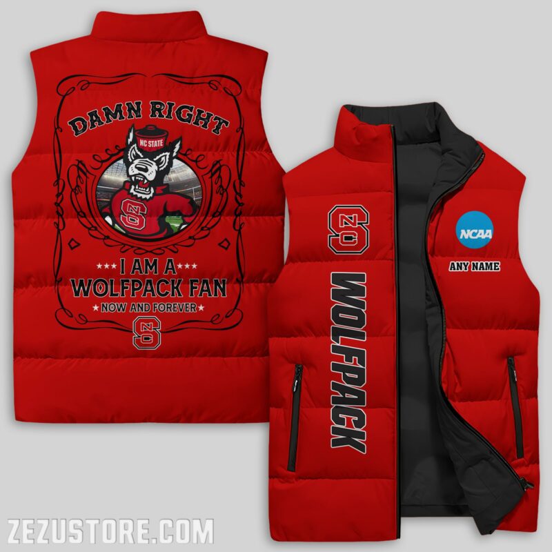 North-Carolina-State-Wolfpack-NCAA-Sleeveless-Down-Jacket-Sleeveless-Vest North Carolina State Wolfpack NCAA Sleeveless Down Jacket Sleeveless Vest