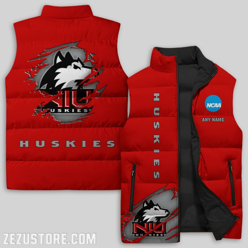 Northern-Illinois-Huskies-NCAA-Sleeveless-Down-Jacket-Sleeveless-Vest Northern Illinois Huskies NCAA Sleeveless Down Jacket Sleeveless Vest