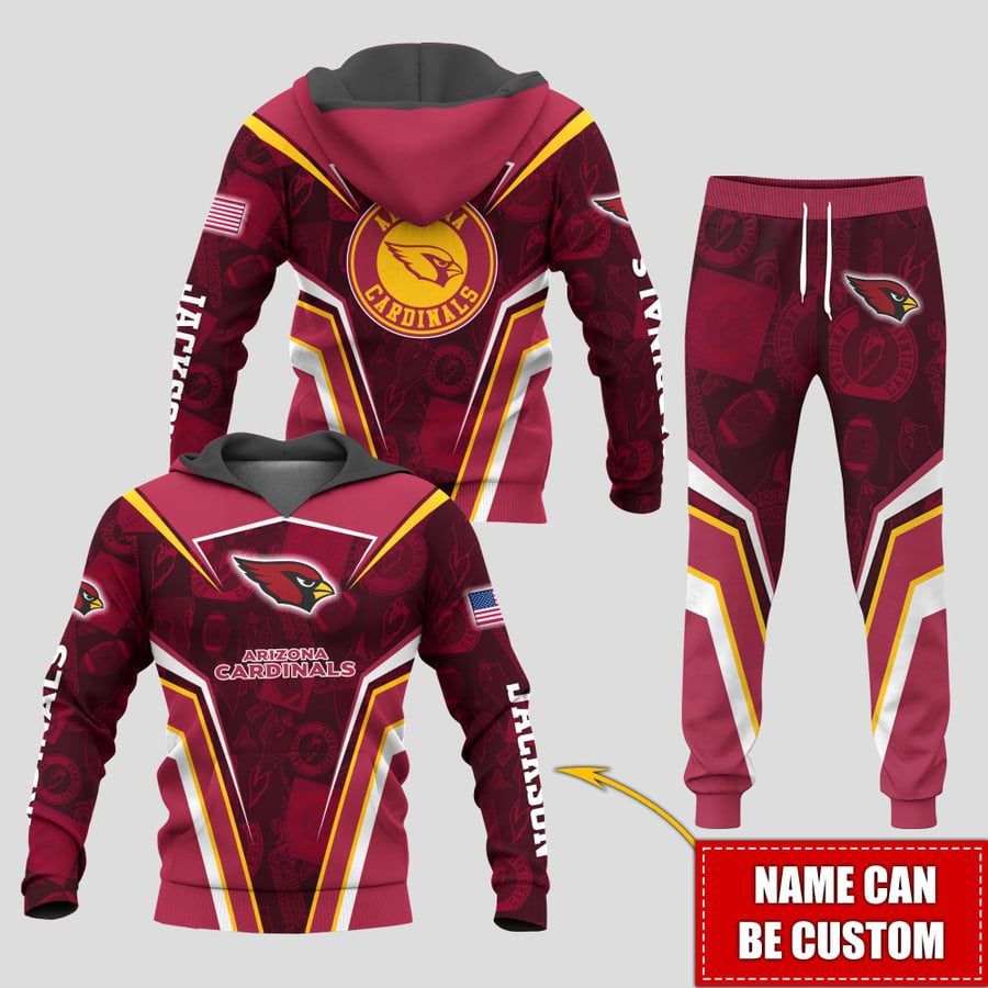 Personalized-Name-Arizona-Cardinals-NFL-Combo-Sport-3D-Hoodie-Zip-Hoodie-Sweatshirt-Tshirt-Jogger Personalized Name Arizona Cardinals NFL Combo Sport 3D Hoodie - Zip Hoodie - Sweatshirt - Tshirt & Jogger