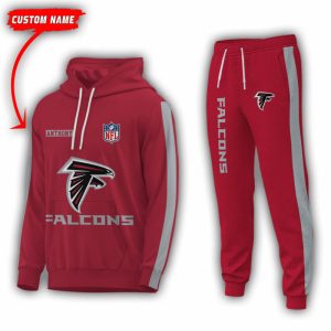 Personalized Name Atlanta Falcons NFL Combo Sport 3D Hoodie - Zip Hoodie - Sweatshirt - Tshirt & Jogger