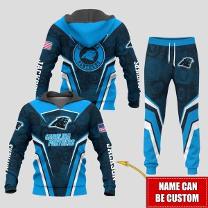 Personalized Name Carolina Panthers NFL Combo Sport 3D Hoodie - Zip Hoodie - Sweatshirt - Tshirt & Jogger