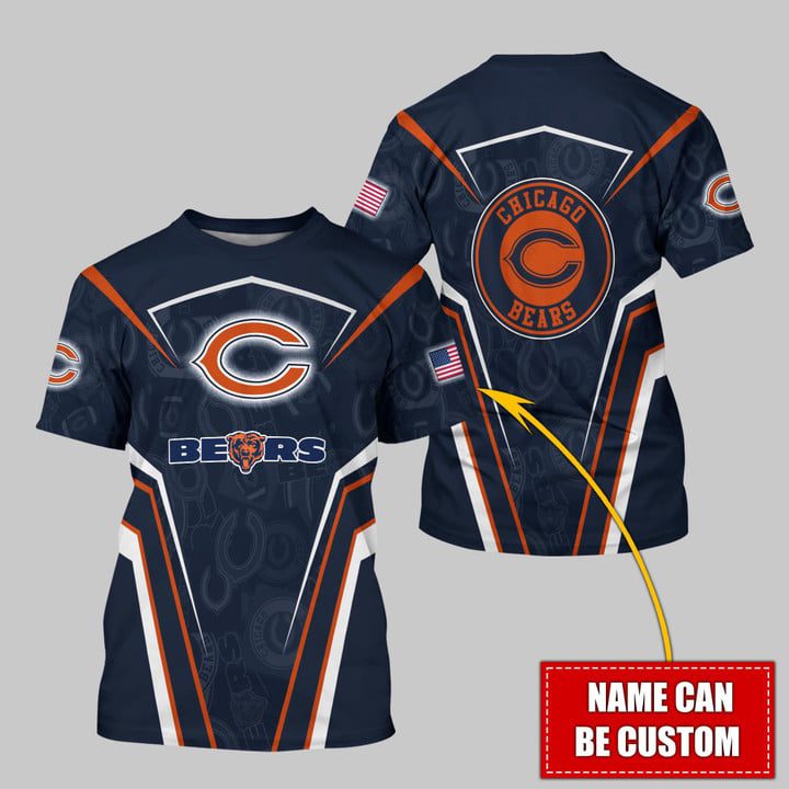 Personalized-Name-Chicago-Bears-NFL-Combo-Sport-3D-Hoodie-Zip-Hoodie-Sweatshirt-Tshirt-Jogger-2