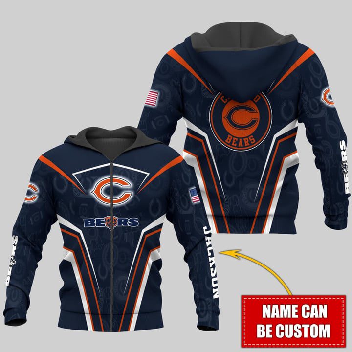 Personalized-Name-Chicago-Bears-NFL-Combo-Sport-3D-Hoodie-Zip-Hoodie-Sweatshirt-Tshirt-Jogger-3