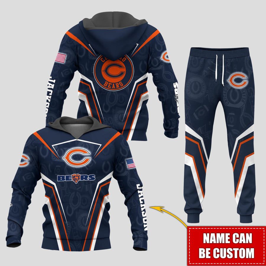 Personalized-Name-Chicago-Bears-NFL-Combo-Sport-3D-Hoodie-Zip-Hoodie-Sweatshirt-Tshirt-Jogger Personalized Name Chicago Bears NFL Combo Sport 3D Hoodie - Zip Hoodie - Sweatshirt - Tshirt & Jogger