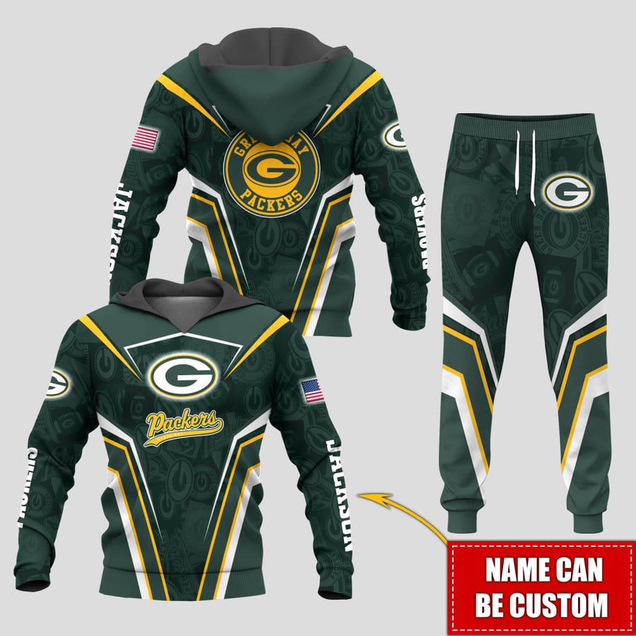 Personalized-Name-Green-Bay-Packers-NFL-Combo-Sport-3D-Hoodie-Zip-Hoodie-Sweatshirt-Tshirt-Jogger Personalized Name Green Bay Packers NFL Combo Sport 3D Hoodie - Zip Hoodie - Sweatshirt - Tshirt & Jogger