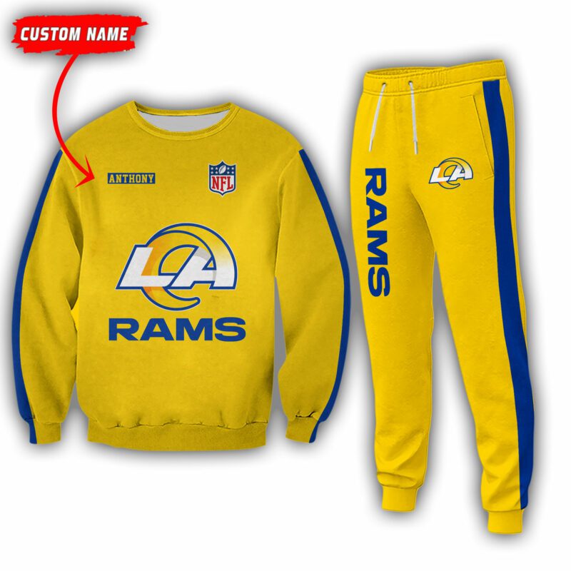 Personalized-Name-Los-Angeles-Rams-NFL-Combo-Sport-3D-Hoodie-Zip-Hoodie-Sweatshirt-Tshirt-Jogger-2