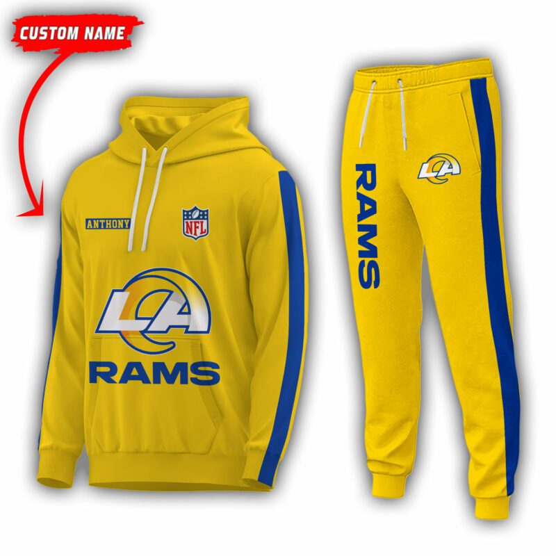 Personalized-Name-Los-Angeles-Rams-NFL-Combo-Sport-3D-Hoodie-Zip-Hoodie-Sweatshirt-Tshirt-Jogger Personalized Name Los Angeles Rams NFL Combo Sport 3D Hoodie - Zip Hoodie - Sweatshirt - Tshirt & Jogger