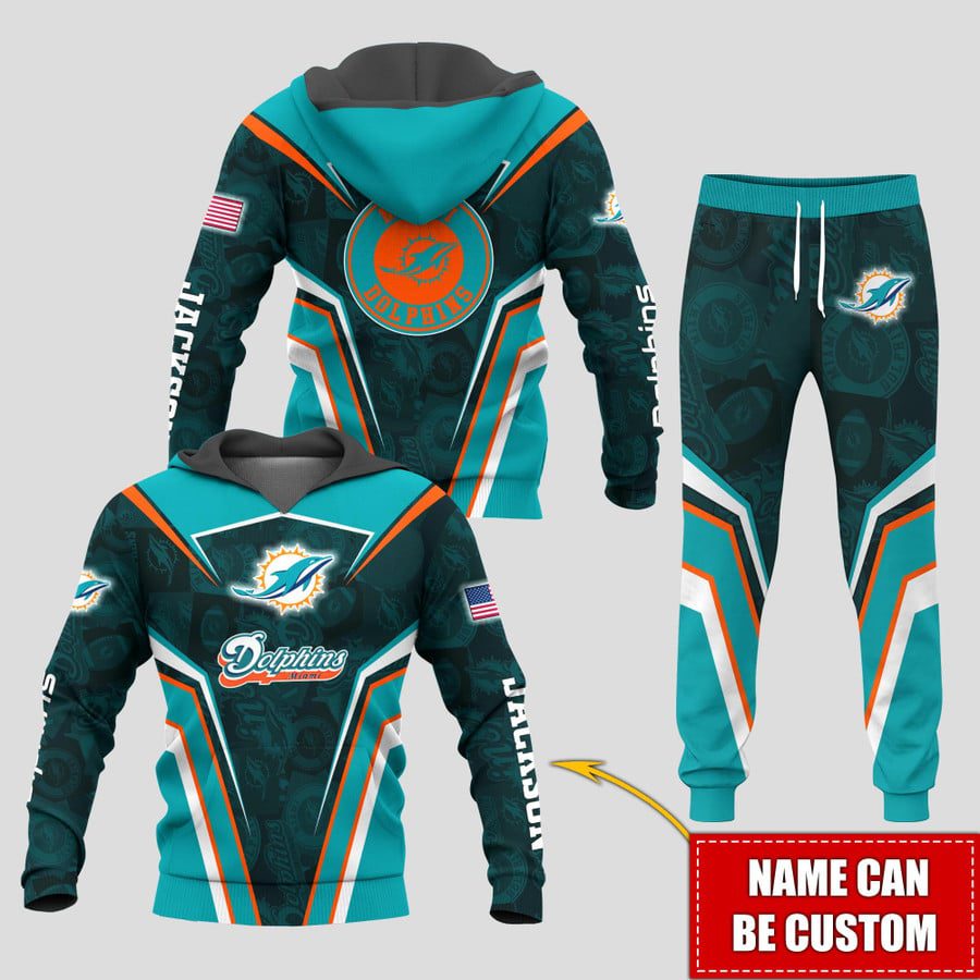 Personalized-Name-Miami-Dolphins-NFL-Combo-Sport-3D-Hoodie-Zip-Hoodie-Sweatshirt-Tshirt-Jogger Personalized Name Miami Dolphins NFL Combo Sport 3D Hoodie - Zip Hoodie - Sweatshirt - Tshirt & Jogger