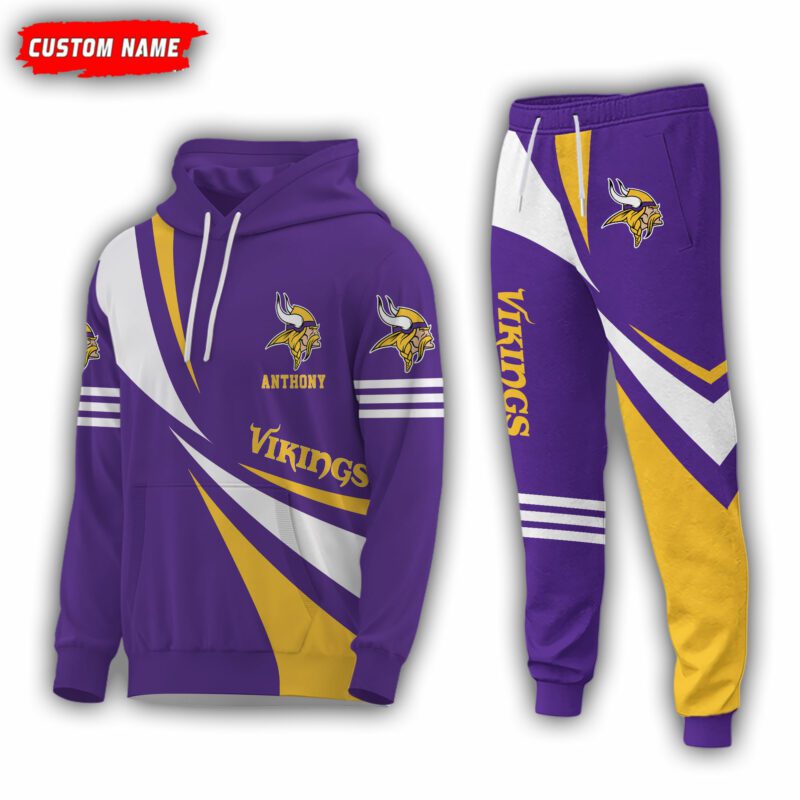 Personalized-Name-Minnesota-Vikings-NFL-Combo-Sport-3D-Hoodie-Zip-Hoodie-Sweatshirt-Tshirt-Jogger Personalized Name Minnesota Vikings NFL Combo Sport 3D Hoodie - Zip Hoodie - Sweatshirt - Tshirt & Jogger