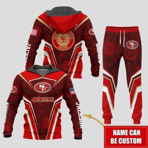 Personalized Name San Francisco 49ers NFL Combo Sport 3D Hoodie - Zip Hoodie - Sweatshirt - Tshirt & Jogger