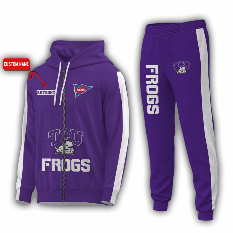 Personalized-Name-TCU-Horned-Frogs-NCAA-Combo-Sport-3D-Hoodie-Zip-Hoodie-Sweatshirt-Tshirt-Jogger-1