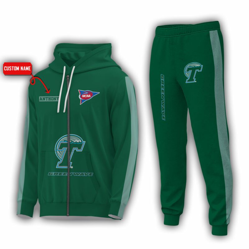 Personalized-Name-Tulane-Green-Wave-NCAA-Combo-Sport-3D-Hoodie-Zip-Hoodie-Sweatshirt-Tshirt-Jogger-1