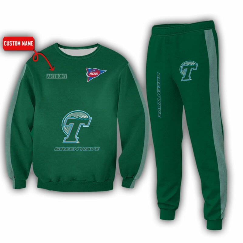 Personalized-Name-Tulane-Green-Wave-NCAA-Combo-Sport-3D-Hoodie-Zip-Hoodie-Sweatshirt-Tshirt-Jogger-2
