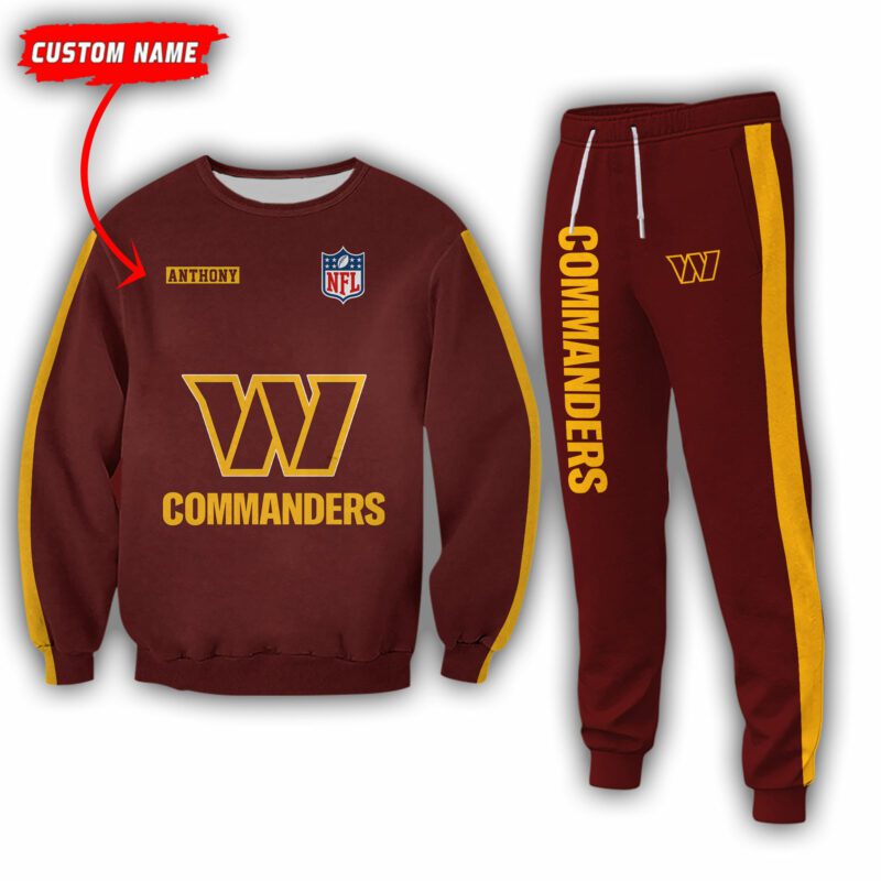 Personalized-Name-Washington-Commanders-NFL-Combo-Sport-3D-Hoodie-Zip-Hoodie-Sweatshirt-Tshirt-Jogger-2