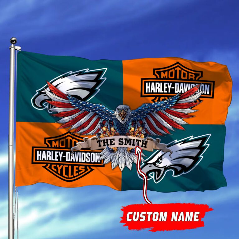 Philadelphia-Eagles-NFL-Harley-Davidson-Fly-Flag-Outdoor-Flag-FI490-2