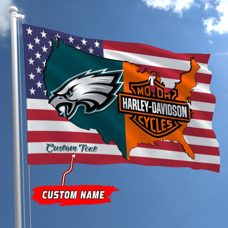 Philadelphia-Eagles-NFL-Harley-Davidson-Fly-Flag-Outdoor-Flag-FI491 Philadelphia Eagles NFL Harley Davidson Fly Flag Outdoor Flag FI491