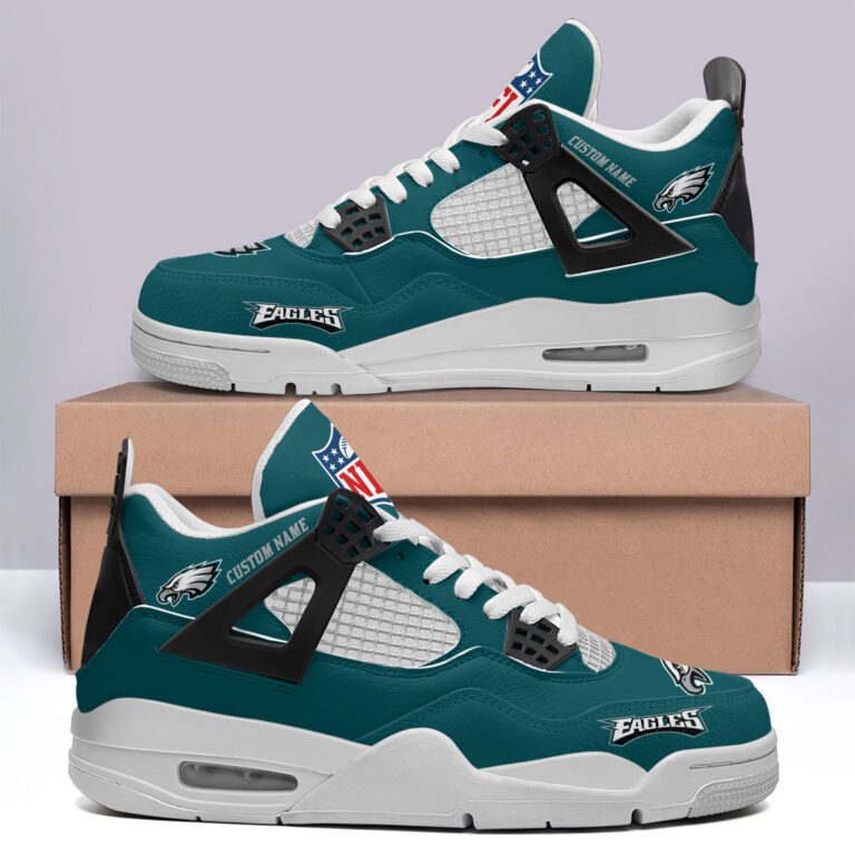 Philadelphia-Eagles-NFL-Premium-Jordan-4-Sneaker-Personalized-Name-Shoes-JD4759-2