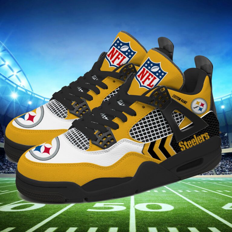 Pittsburgh-Steelers-NFL-Premium-Jordan-4-Sneaker-Personalized-Name-Shoes-JD4762-1