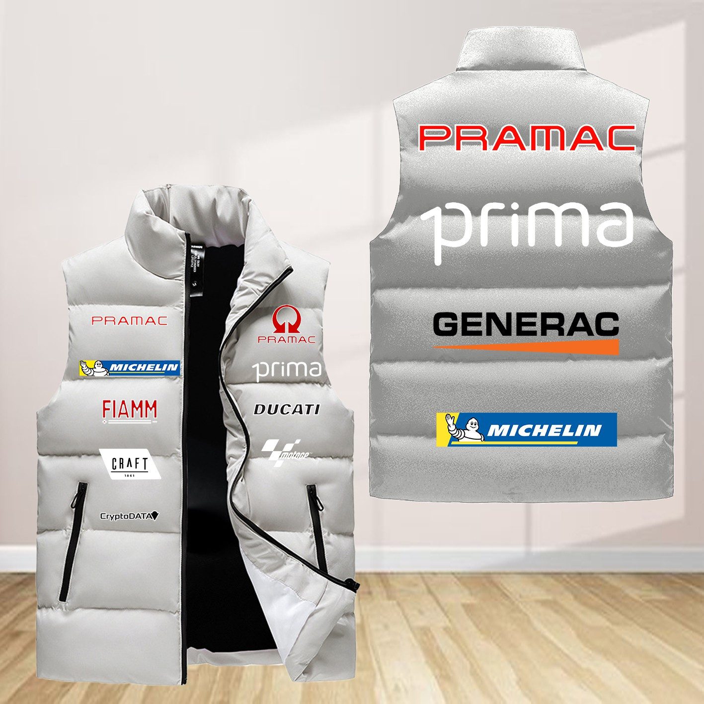 Prima-Pramac-Racing-Sleeveless-Down-Jacket-Sleeveless-Vest Prima Pramac Racing Sleeveless Down Jacket Sleeveless Vest