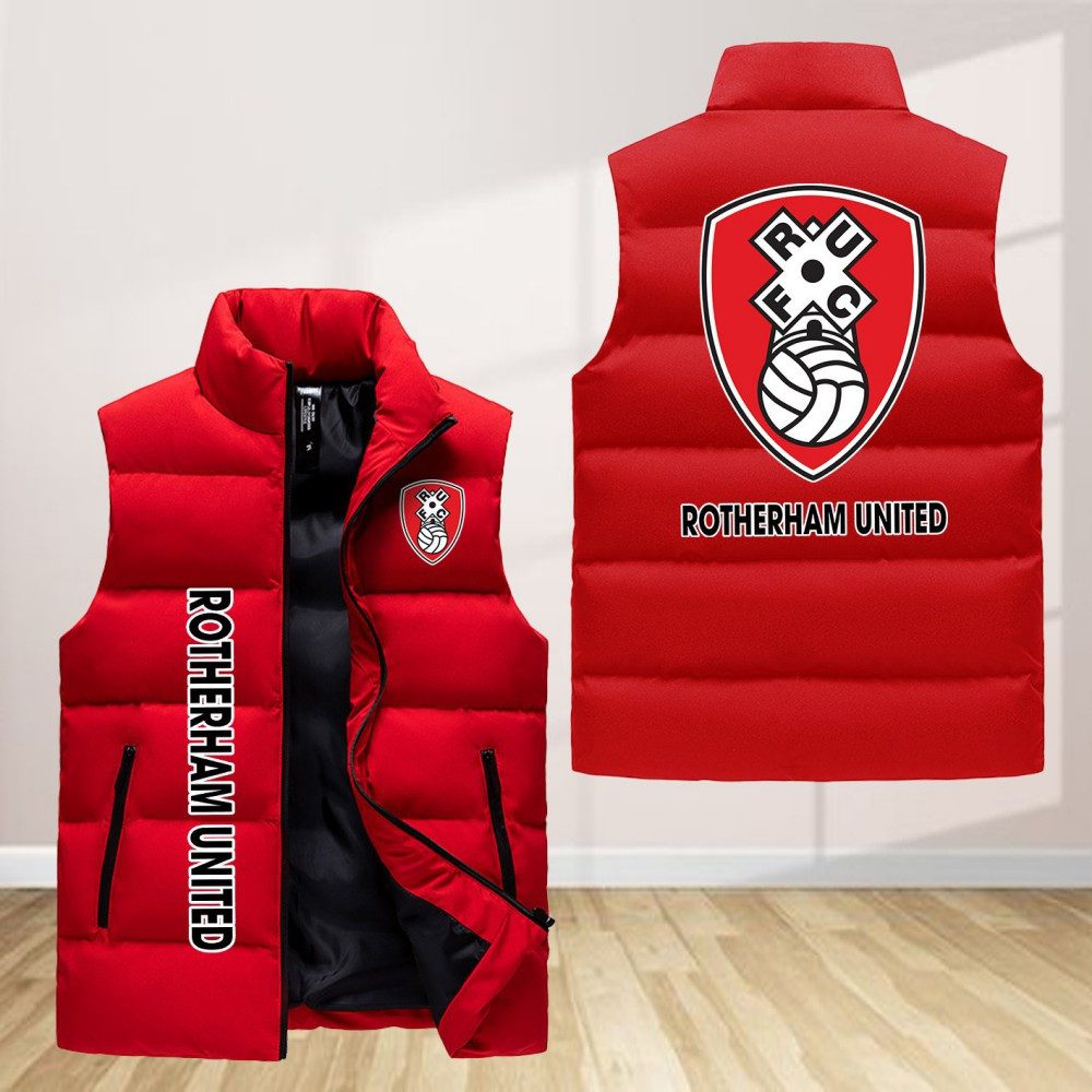 Rotherham-United-Sleeveless-Down-Jacket-Sleeveless-Vest Rotherham United Sleeveless Down Jacket Sleeveless Vest
