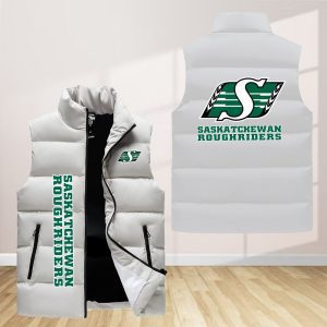 Saskatchewan Roughriders Sleeveless Down Jacket Sleeveless Vest