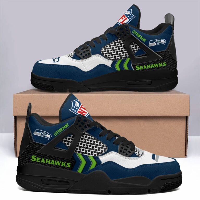 Seattle-Seahawks-NFL-Premium-Jordan-4-Sneaker-Personalized-Name-Shoes-JD4766-1