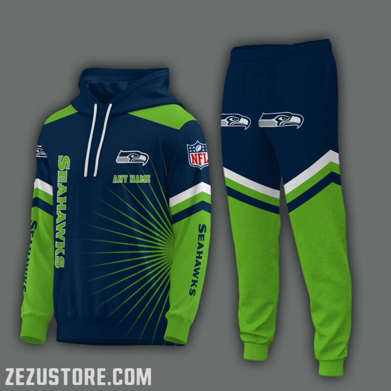 Seattle-Seahawks-NFL-Premium-Sport-3D-Hoodie-Jogger-Personalized-Name-CHJ1566 Seattle Seahawks NFL Premium Sport 3D Hoodie & Jogger Personalized Name CHJ1566
