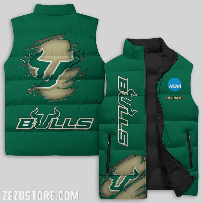 South-Florida-Bulls-NCAA-Sleeveless-Down-Jacket-Sleeveless-Vest South Florida Bulls NCAA Sleeveless Down Jacket Sleeveless Vest
