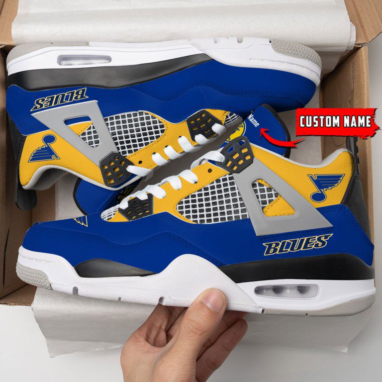 St-Louis-Blues-NHL-Premium-Jordan-4-Sneaker-Personalized-Name-Shoes-JD4668 St Louis Blues NHL Premium Jordan 4 Sneaker Personalized Name Shoes JD4668