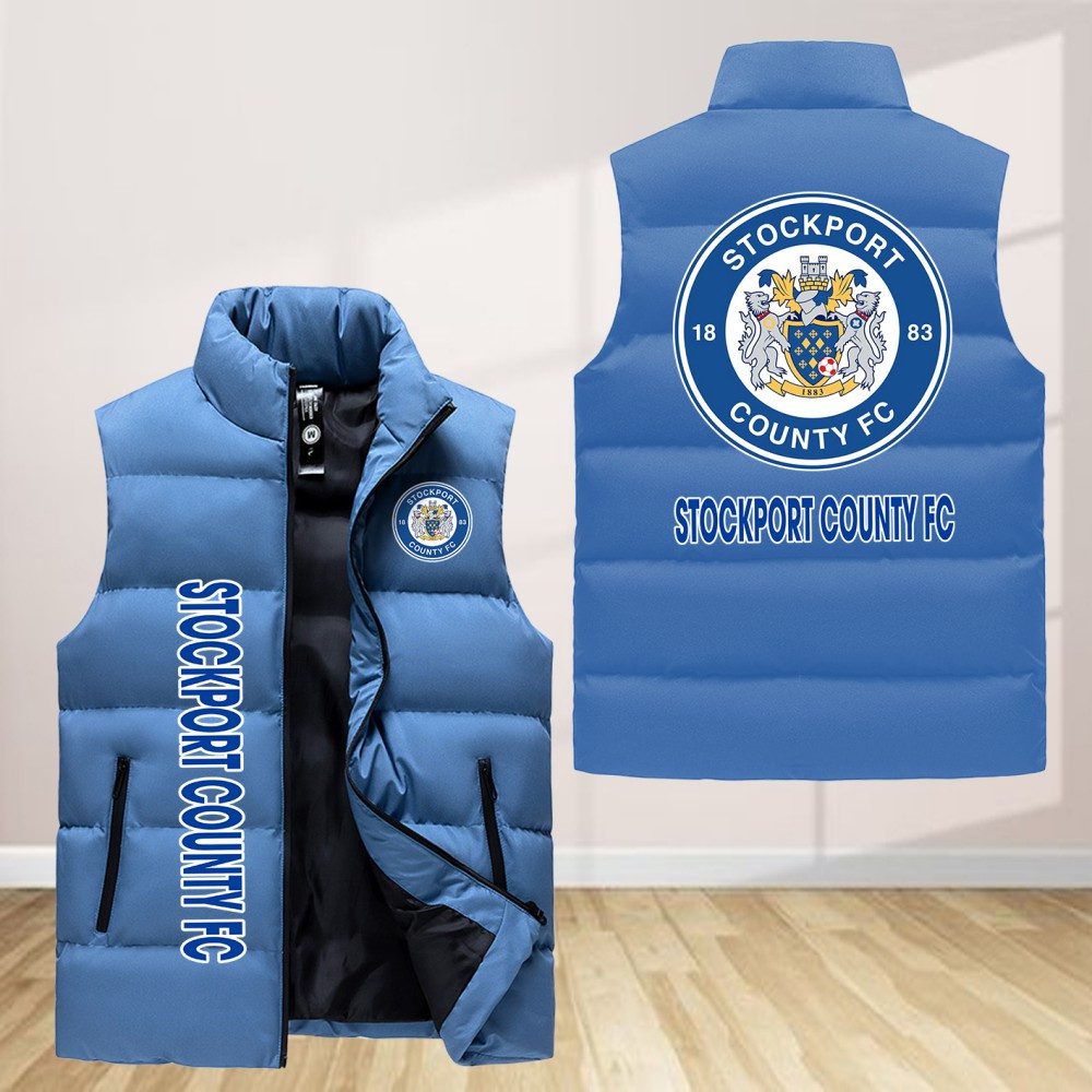 Stockport-County-F.C-Sleeveless-Down-Jacket-Sleeveless-Vest Stockport County F.C Sleeveless Down Jacket Sleeveless Vest