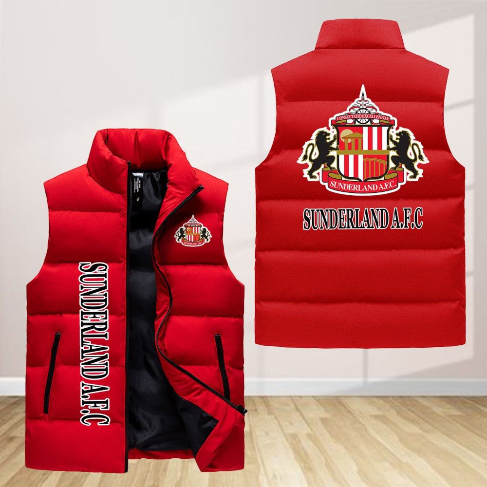 Sunderland-A.F.C-Sleeveless-Down-Jacket-Sleeveless-Vest Sunderland A.F.C Sleeveless Down Jacket Sleeveless Vest