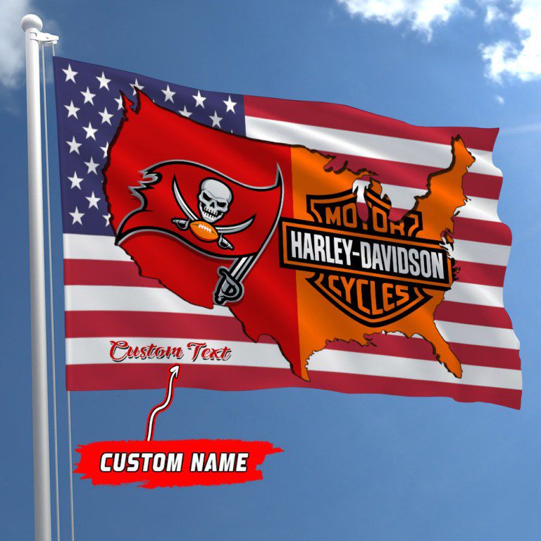Tampa-Bay-Buccaneers-NFL-Harley-Davidson-Fly-Flag-Outdoor-Flag-FI499 Tampa Bay Buccaneers NFL Harley Davidson Fly Flag Outdoor Flag FI499