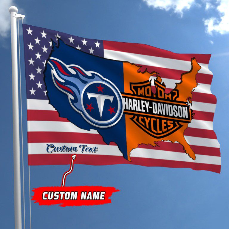 Tennessee-Titans-NFL-Harley-Davidson-Fly-Flag-Outdoor-Flag-FI501 Tennessee Titans NFL Harley Davidson Fly Flag Outdoor Flag FI501