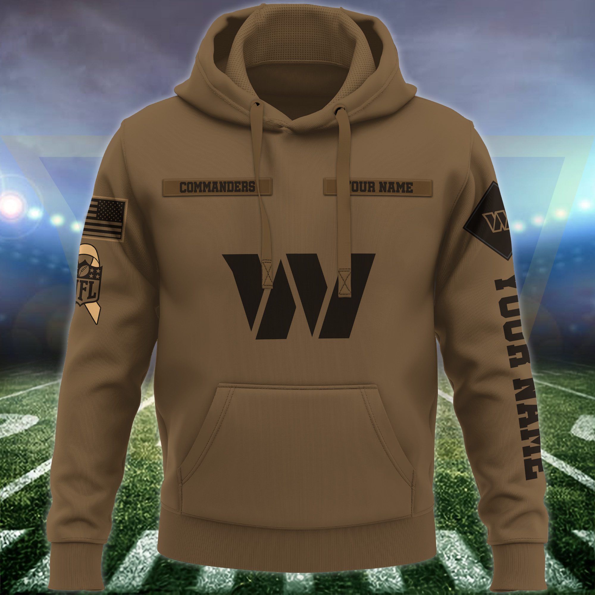 Washington-Commanders-NFL-Brown-Salute-To-Service-2023-Veteran-3D-Hoodie-Custom-Your-Name-HSL1160-1