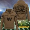 Washington Commanders NFL Brown Salute To Service 2023 Veteran 3D Hoodie Custom Your Name HSL1160