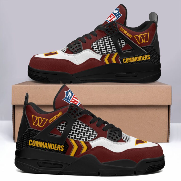 Washington-Commanders-NFL-Premium-Jordan-4-Sneaker-Personalized-Name-Shoes-JD4772-1