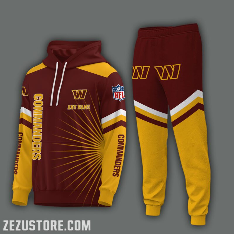 Washington-Commanders-NFL-Premium-Sport-3D-Hoodie-Jogger-Personalized-Name-CHJ1569 Washington Commanders NFL Premium Sport 3D Hoodie & Jogger Personalized Name CHJ1569