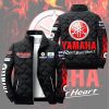 Yamha Racing Team Padded Jacket Stand Collar Coats
