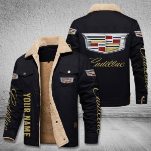 Cadillac Cars Logo Personalized Fleece Cargo Jacket Winter Jacket FCJ1005