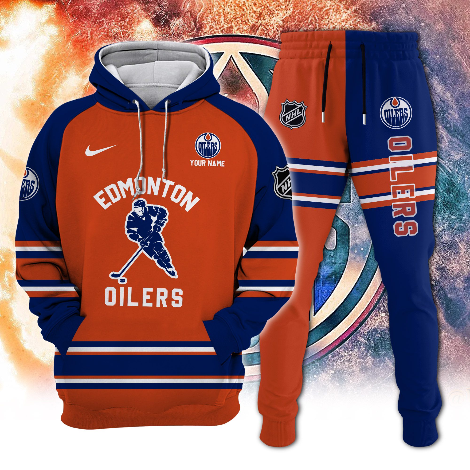 Edmonton-Oilers-Combo-Hoodie-Long-Pants-Set-Edition-3D-CHJ1611 Edmonton Oilers Combo Hoodie Long Pants Set Edition 3D CHJ1611