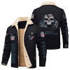 Houston Texans NFL Skull Style Personalized Fleece Cargo Jacket Winter Jacket FCJ1459