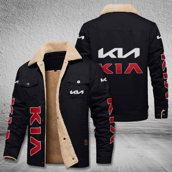 Kia Fleece Cargo Jacket Winter Jacket For Car Lover 2023 Collection FCJ1064