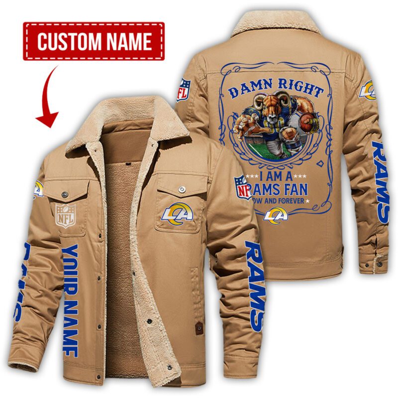 Los-Angeles-Rams-NFL-Fan-Now-And-Forever-Persoanlized-Fleece-Cargo-Jacket-Winter-Jacket-FCJ1337-1